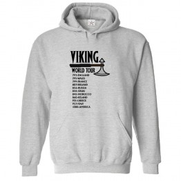 Viking World Tour Classic Unisex Kids and Adults Pullover Hoodie for Travellers								 									 									